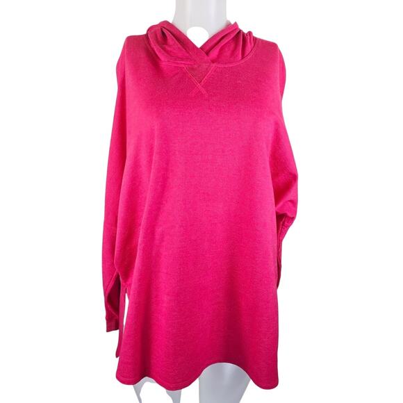 The North Face Long Sleeve Pink Hooded Lightweight Women's Top L - Picture 1 of 4